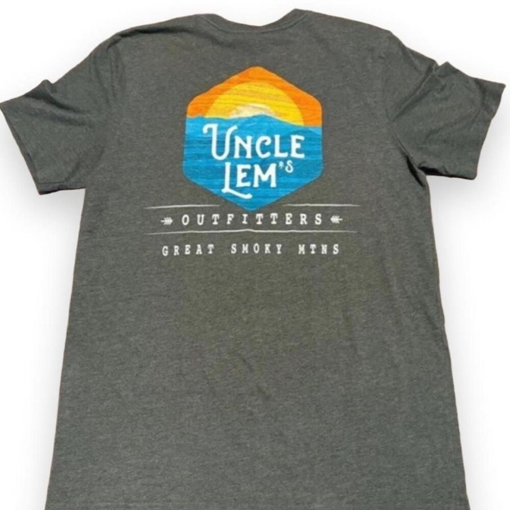 Uncle Lem's Great Smoky Mountains Graphic Tee Green Men's M